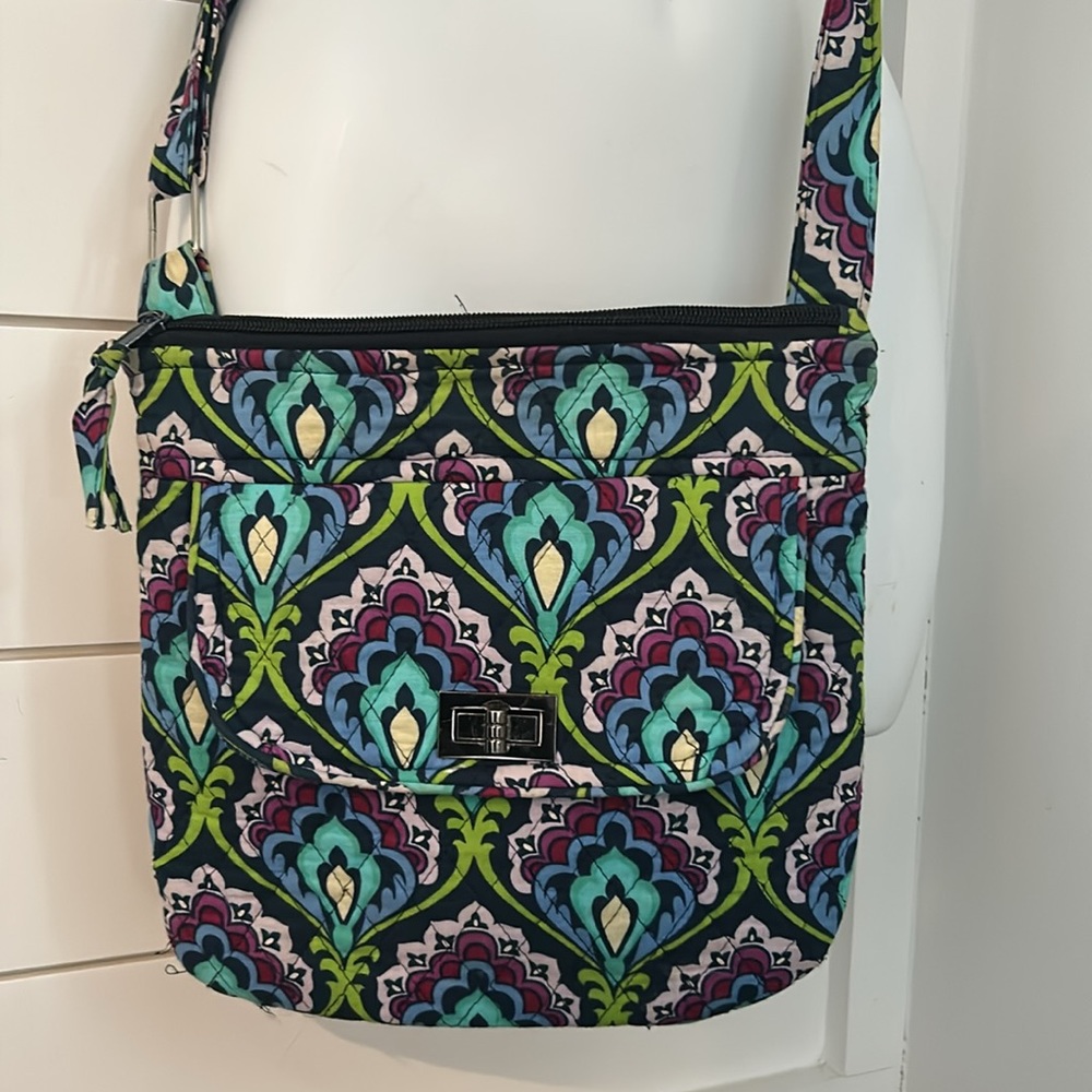Quilted Crossbody Super Vera Vibe Bold Purple Pattern